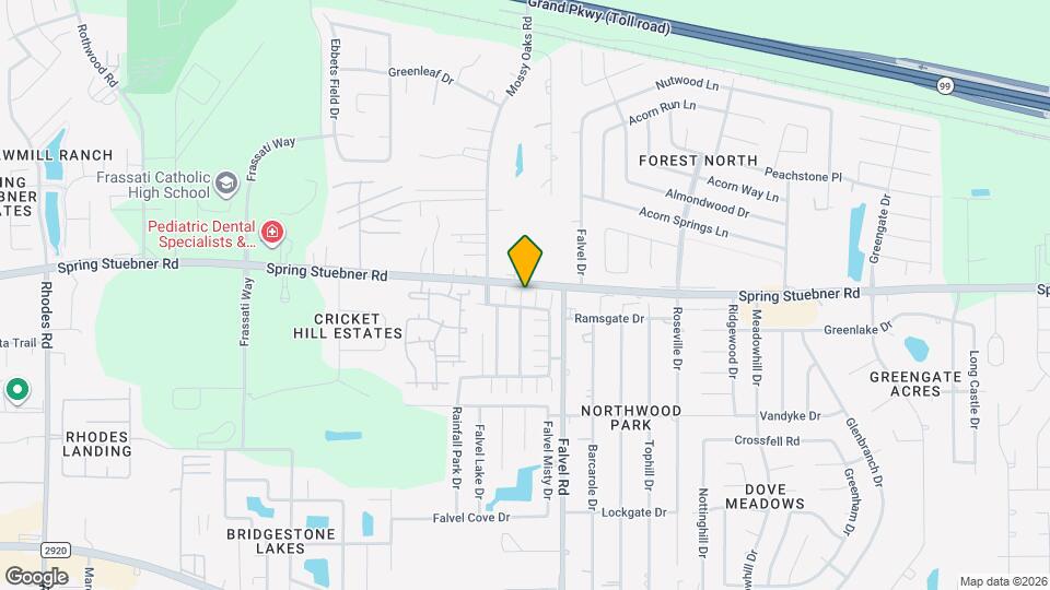 4014 Mossy Pl Ln Map and Location Details