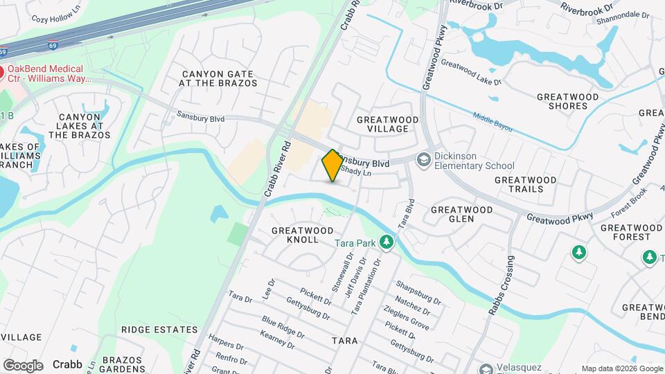 6734 Flowermound Dr Map and Location Details