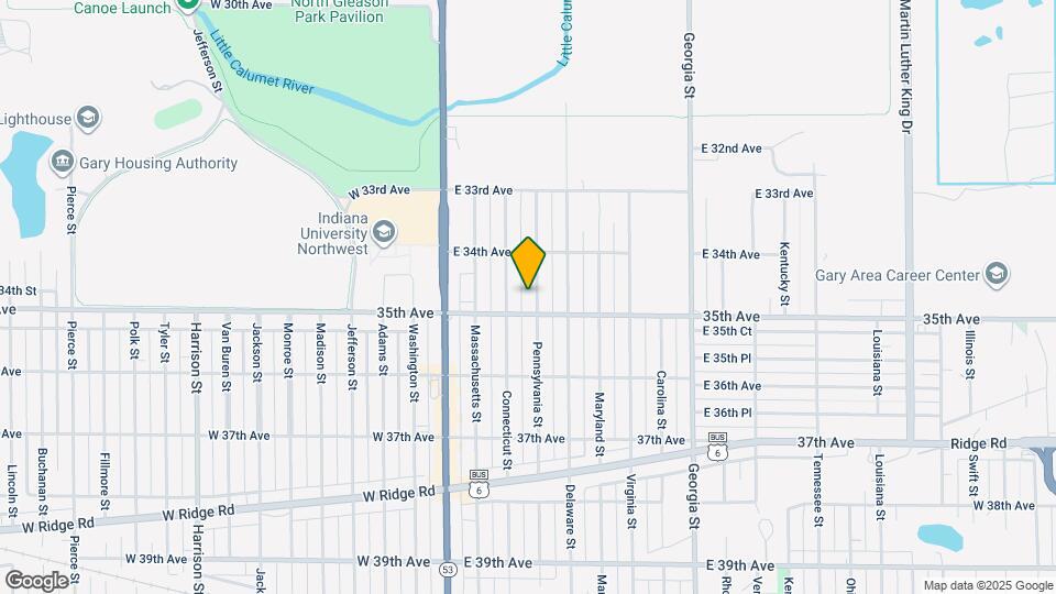 3464 Pennsylvania St Map and Location Details