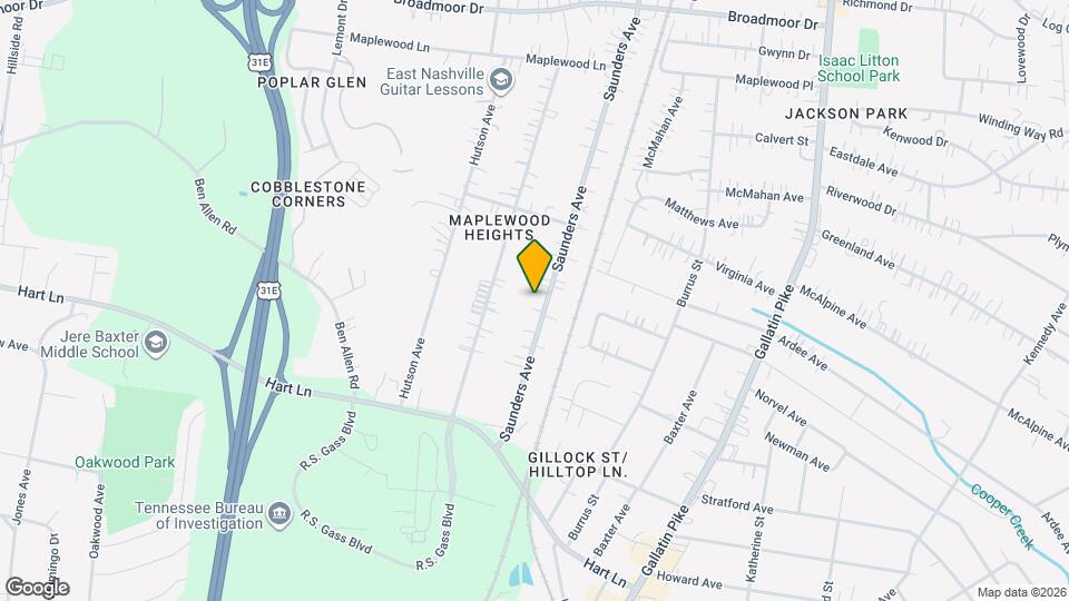 3850 Saunders Ave, Unit 3850 B Duplex Map and Location Details