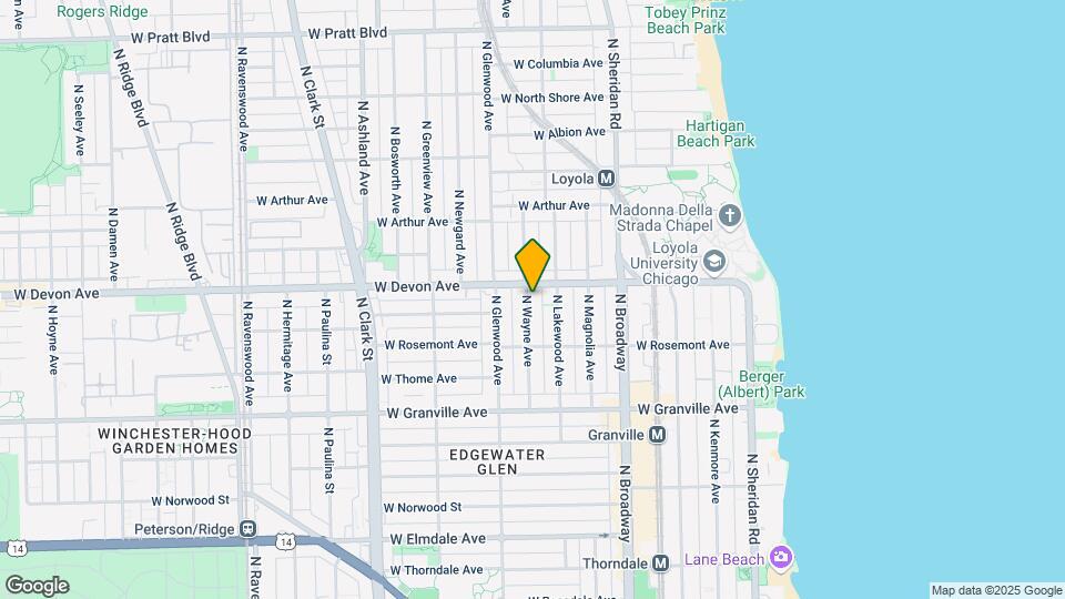 6345-6347 N Wayne Ave Map and Location Details