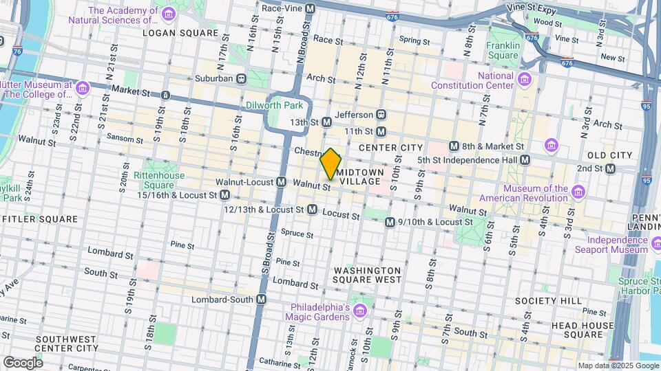 1213 Walnut St, Unit 1B-1002 Map and Location Details