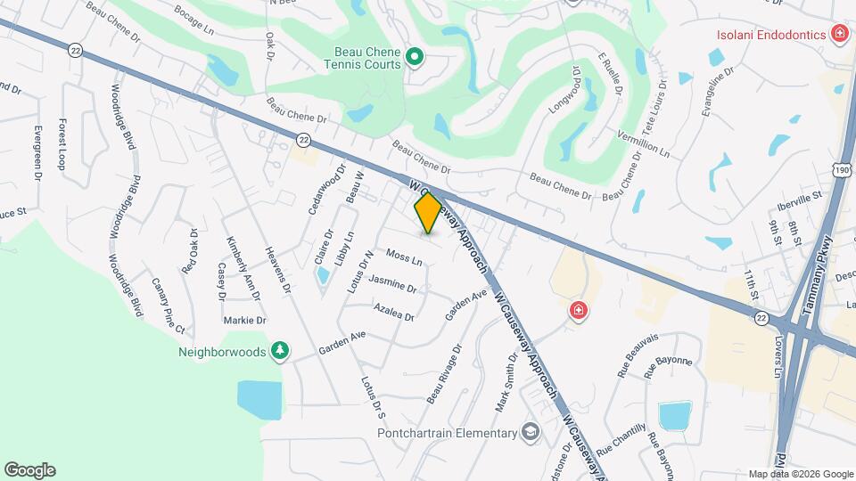 632 Village Ln S Map and Location Details