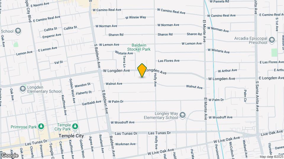 445 Walnut Ave Map and Location Details