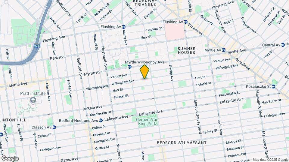 556 Willoughby Ave Map and Location Details