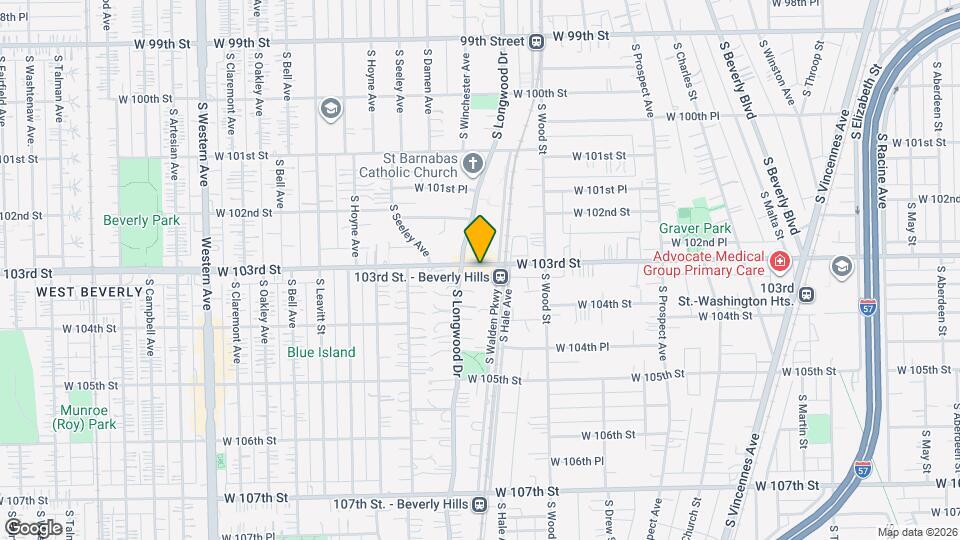 1917 W 103rd St Map and Location Details