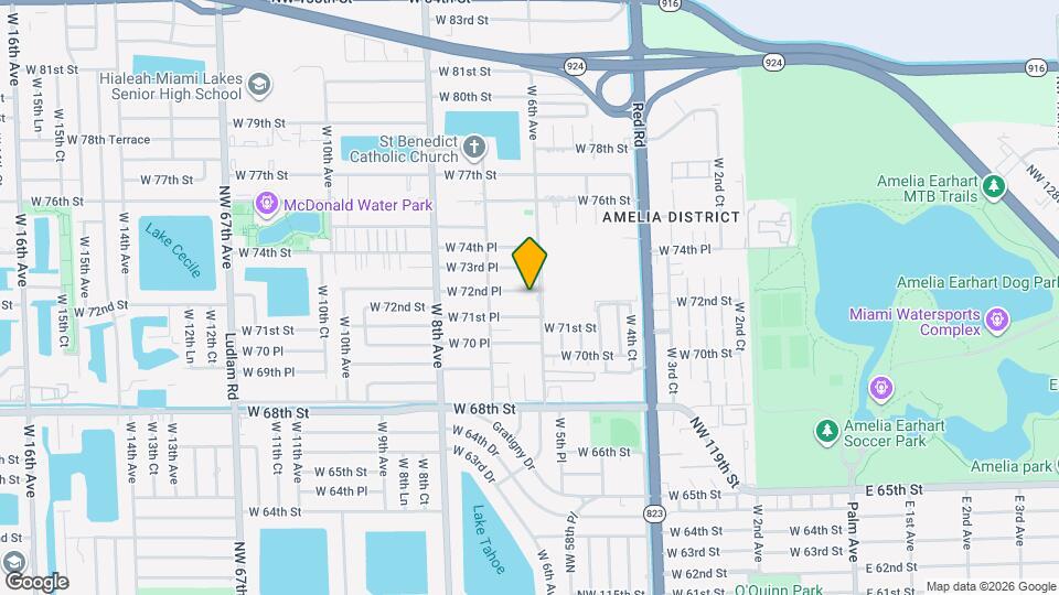 630 W 72nd Pl Map and Location Details