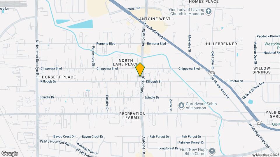 9407 Antoine Dr Map and Location Details
