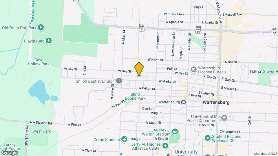 327 W Market St Map and Location Details