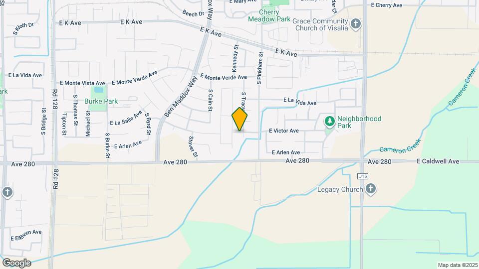 3401 S Tracy St Map and Location Details