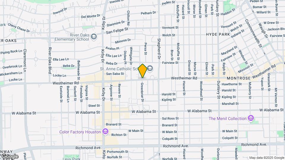 2643 Greenbriar Dr Map and Location Details