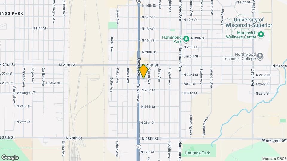 1714 N 22nd St Map and Location Details