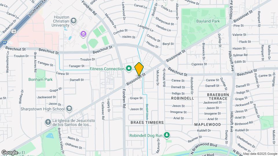 7047 Bissonnet St Map and Location Details