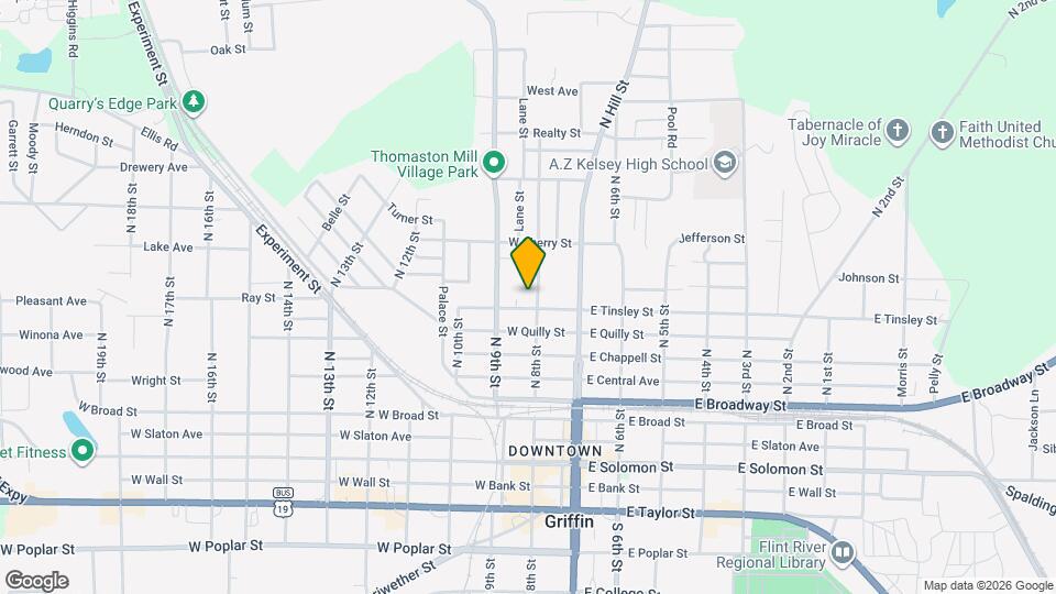 205 W Tinsley St Map and Location Details