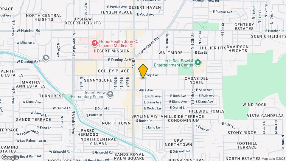8838 North 8th St Map and Location Details