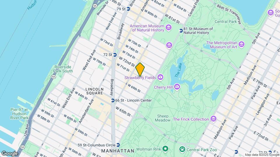 40 W 71st St Map and Location Details