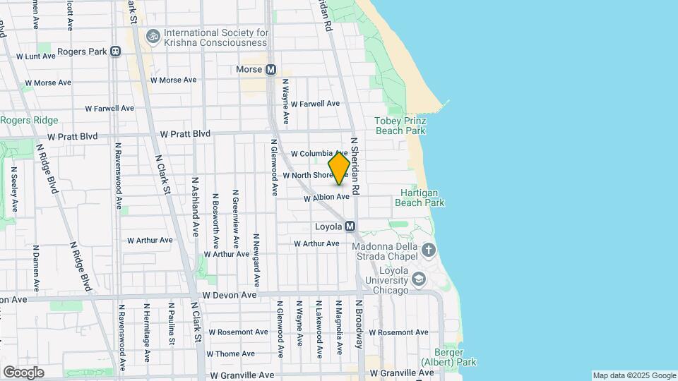 1222 W Albion Ave, Unit 1 Map and Location Details