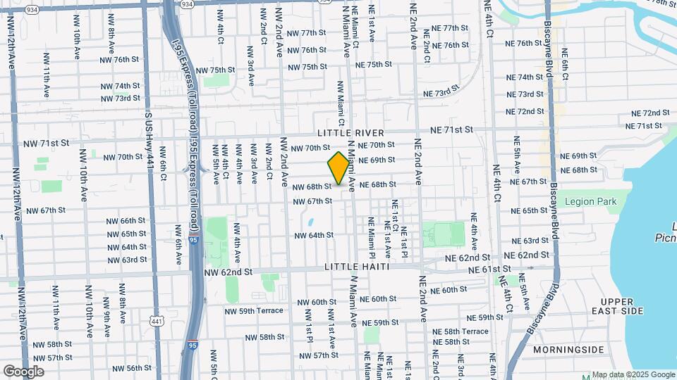 40 NW 68th St Map and Location Details