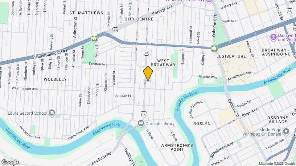 Churchill Apartments Map and Location Details