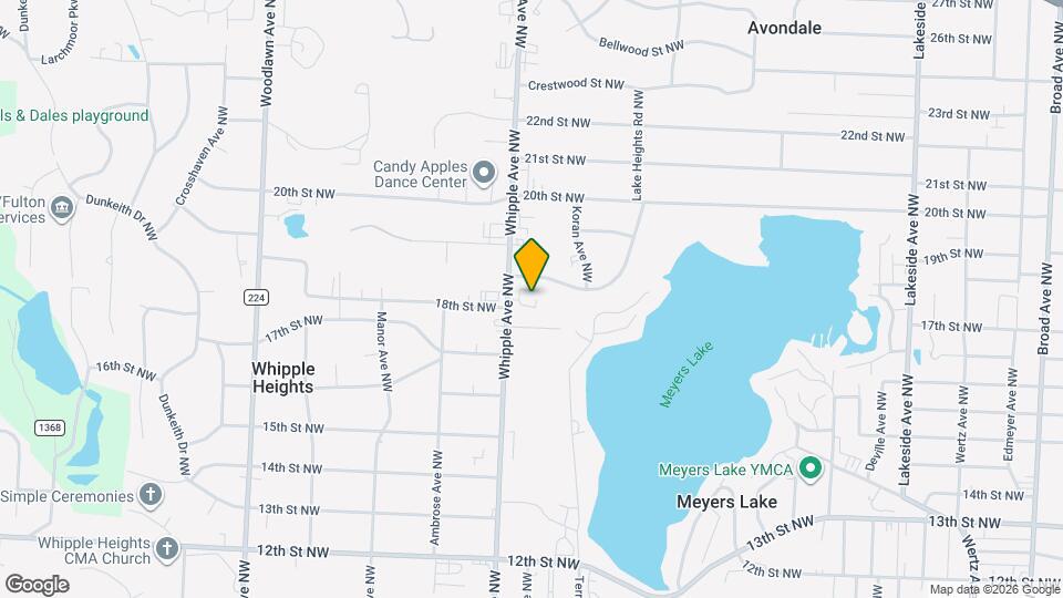1808 Whipple Ave NW Map and Location Details