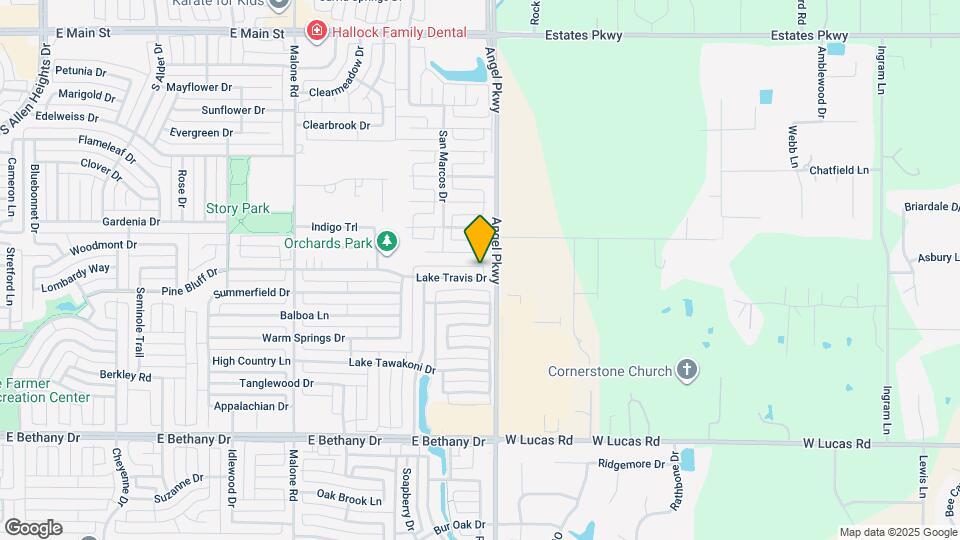 1827 Lake Travis Dr Map and Location Details