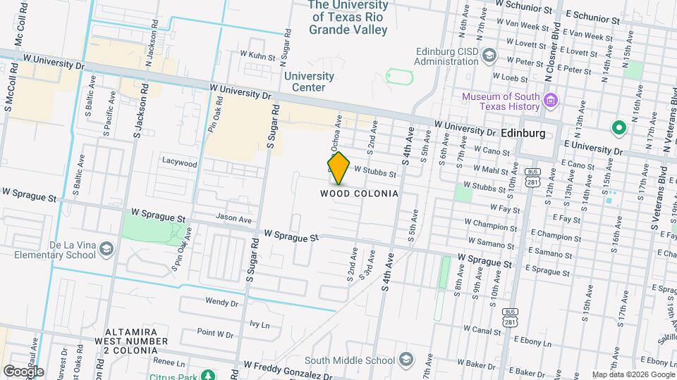 1110 W Fay St Mapa y Detalles de la Ubicación