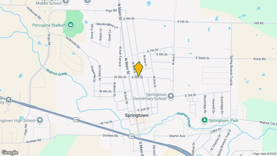 204 E 5th St Map and Location Details