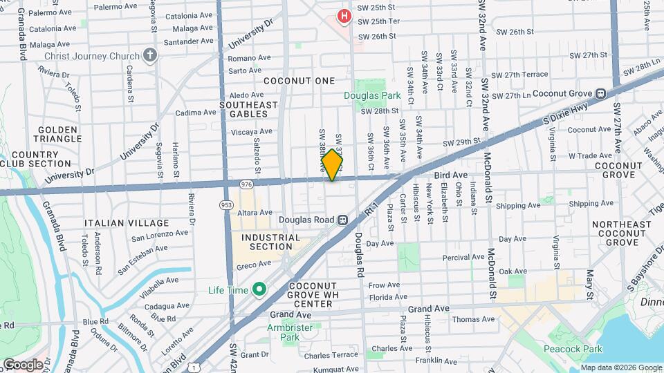 3760 Bird Rd Map and Location Details