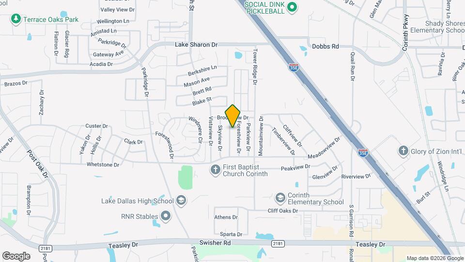 2611 Fountainview Dr Map and Location Details