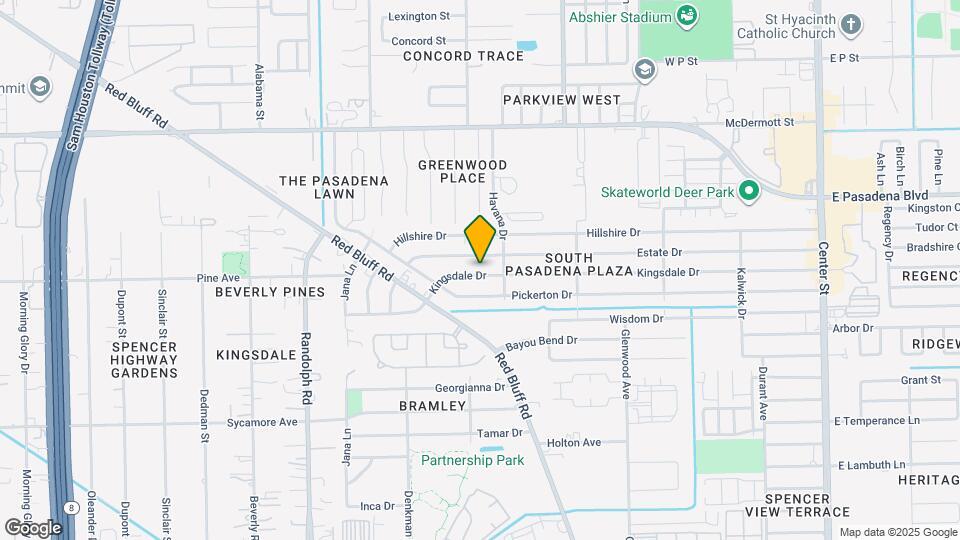 2021 Kingsdale Dr Map and Location Details