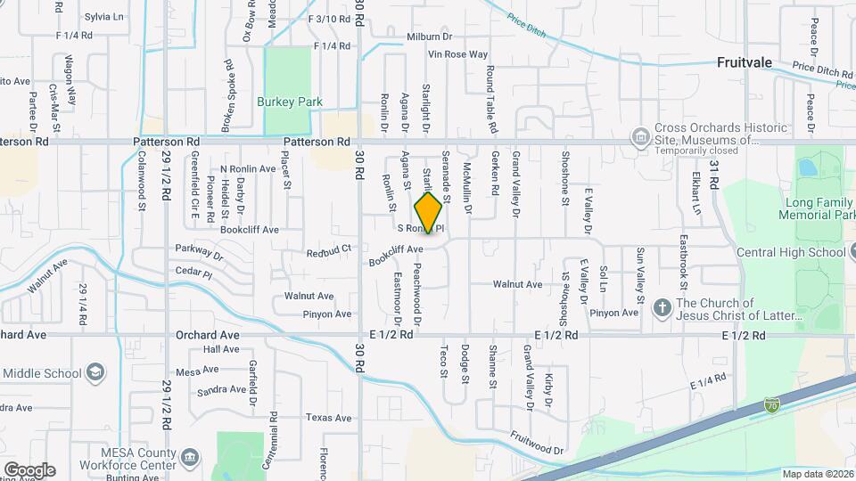 3018 Bookcliff Ave Mapa y Detalles de la Ubicación