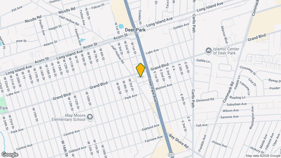 122 W 1st St Map and Location Details