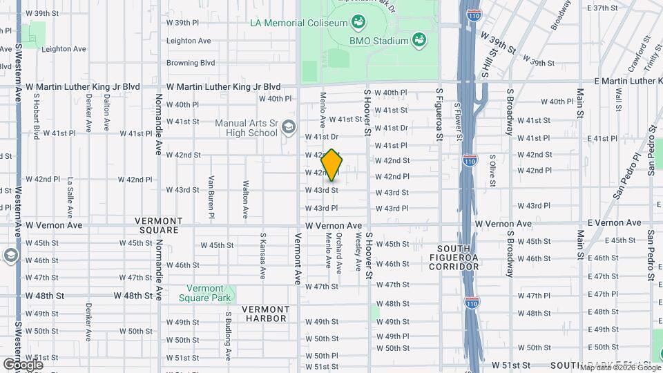 865 W 43rd St Map and Location Details