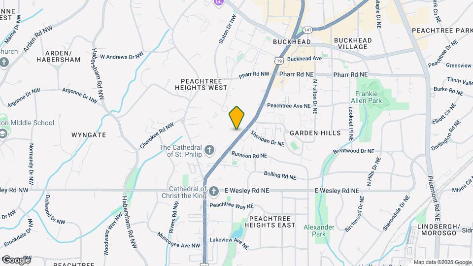 2840 Peachtree Rd NE Map and Location Details