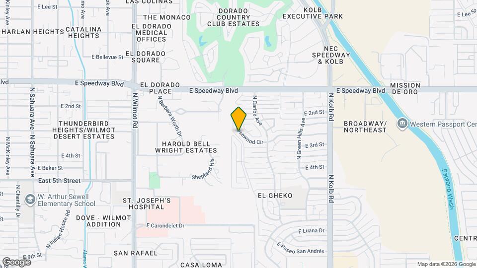 6736 E Rosewood Cir Map and Location Details