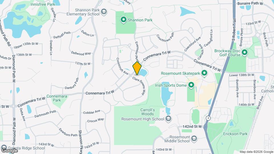 13784 Clare Downs Way Map and Location Details