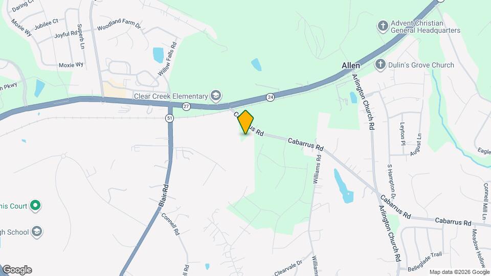 14024 Cabarrus Rd Map and Location Details