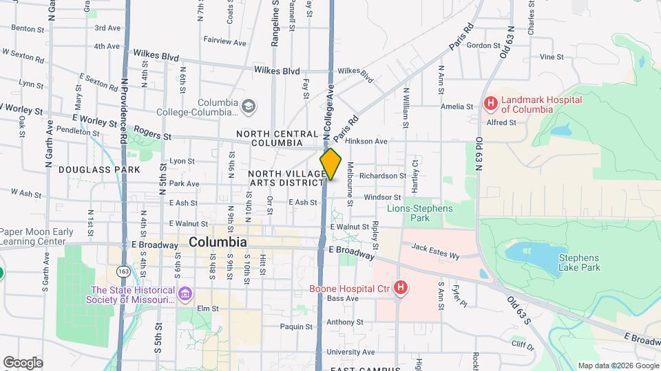 300 N College Ave Map and Location Details