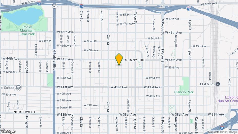 4309 Vallejo St Map and Location Details