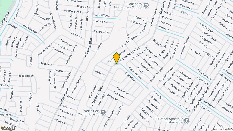 3814 S Cranberry Blvd Map and Location Details