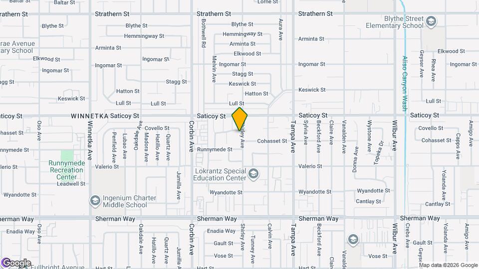 7517 Shirley Ave Mapa y Detalles de la Ubicación