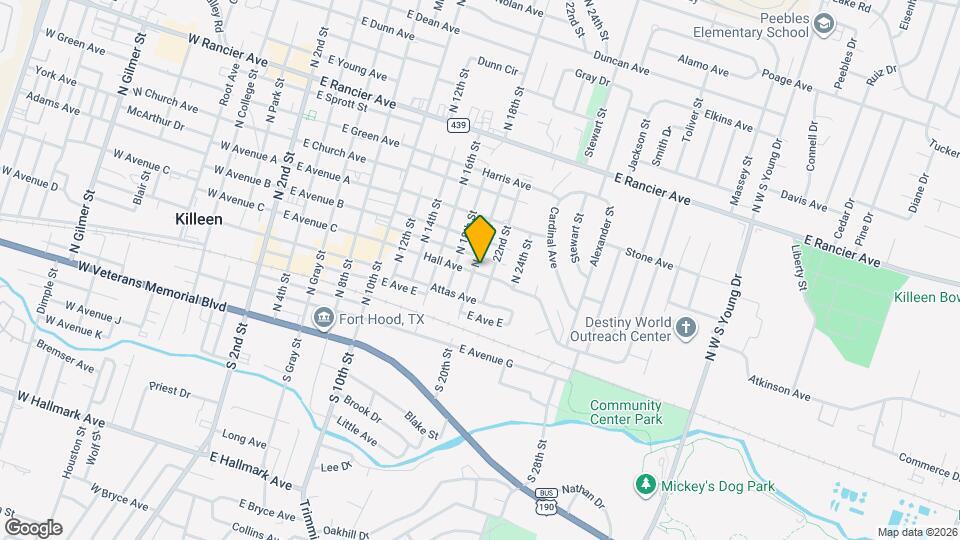 1015 Hall Ave Map and Location Details