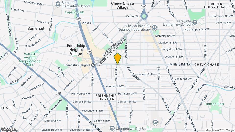 4130 Military Rd NW Map and Location Details