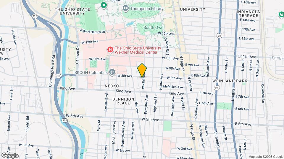 1475 Worthington St Map and Location Details