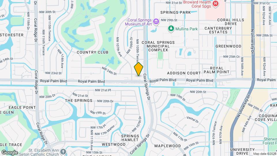 10585 Royal Palm Blvd Map and Location Details