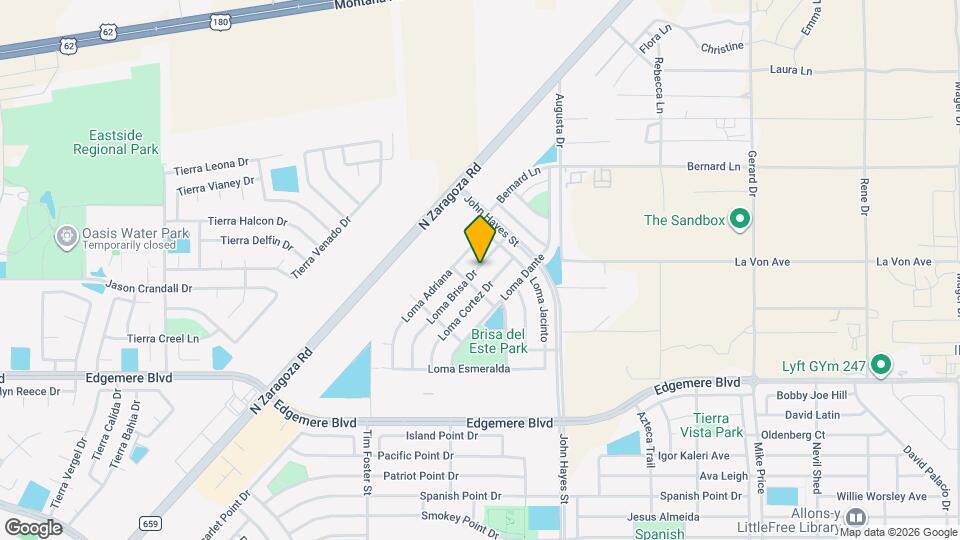 3868 Loma Brisa Dr Map and Location Details