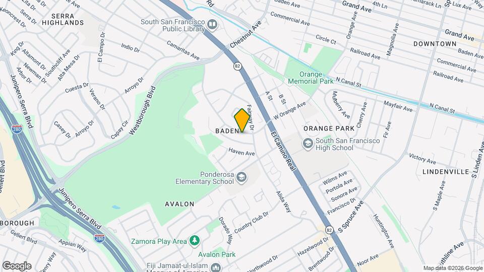 710 W Orange Ave Map and Location Details