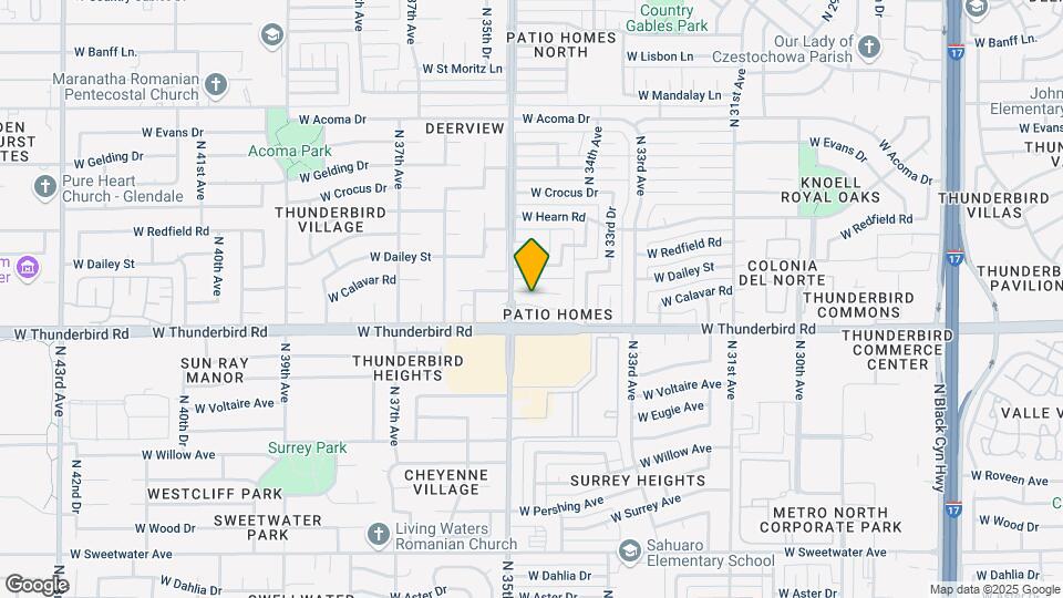 3449 W Calavar Rd Map and Location Details