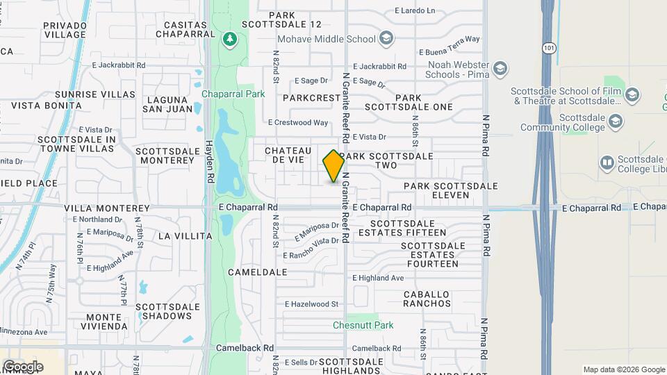 5020 N Granite Reef Rd Map and Location Details