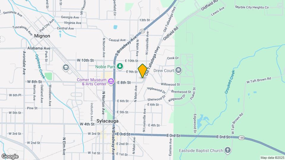 809 Old Talladega Hwy Map and Location Details